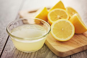 лимонный сок от пятен
